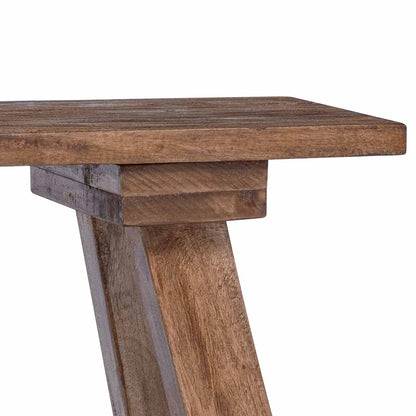 Banco Natural Madera Maciza De Caoba