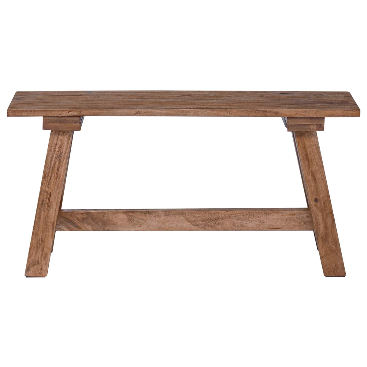 Banco Natural Madera Maciza De Caoba