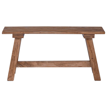 Banco Natural Madera Maciza De Caoba