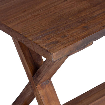 Banco Natural 85 X 35 X 46 Cm Madera Maciza Recuperada