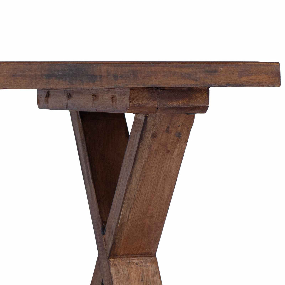 Banco Natural 85 X 35 X 46 Cm Madera Maciza Recuperada