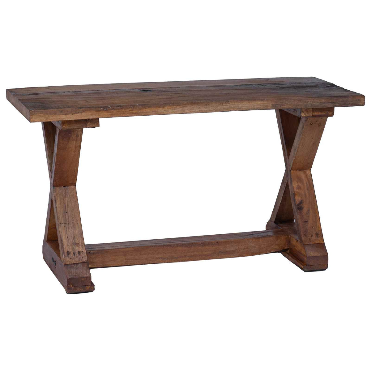 Banco Natural 85 X 35 X 46 Cm Madera Maciza Recuperada