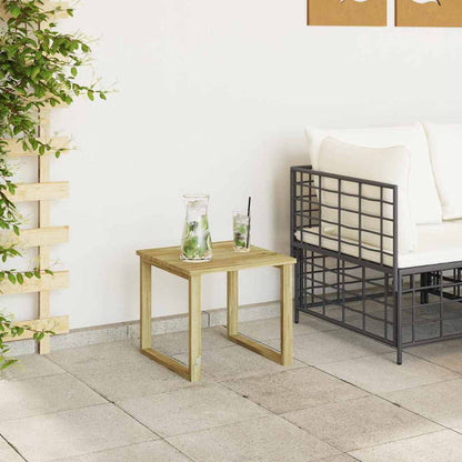 Mesa Natural 40 X 40 X 36 Cm Madera De Pino Impregnada