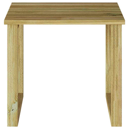 Mesa Natural 40 X 40 X 36 Cm Madera De Pino Impregnada
