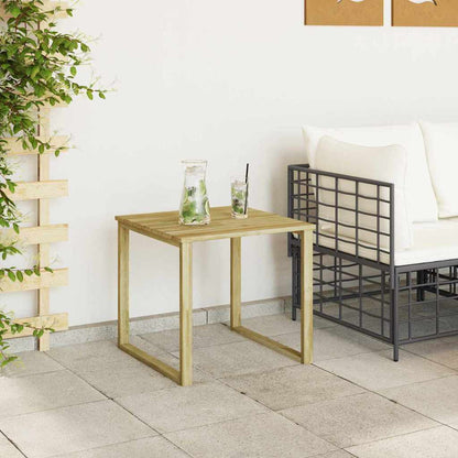 Mesa Natural 50,5 X 50 X 46 Cm Madera De Pino Impregnada