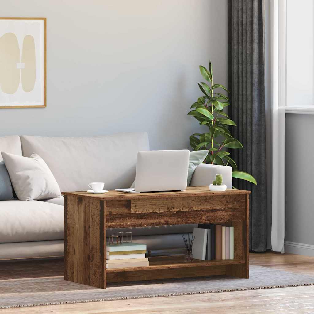 Mesa De Centro Madera Contrachapada 80X50X40 Cm