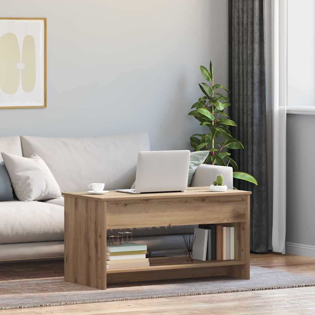 Mesa De Centro Madera Contrachapada 80X50X40 Cm