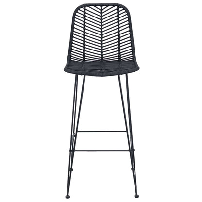 Silla De Bar 2 Uds. 44 X 53 X 111 Cm Ratan E Hierro