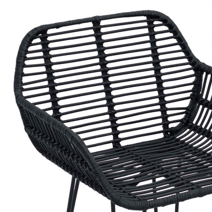 Silla De Bar 2 Uds. Ratan E Hierro