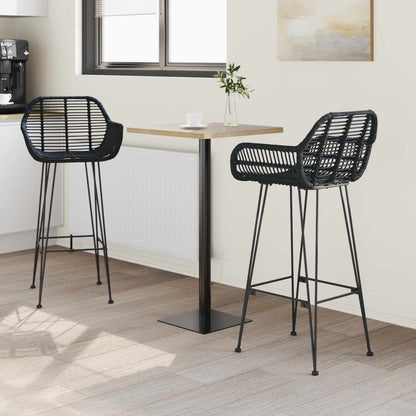 Silla De Bar 2 Uds. Ratan E Hierro