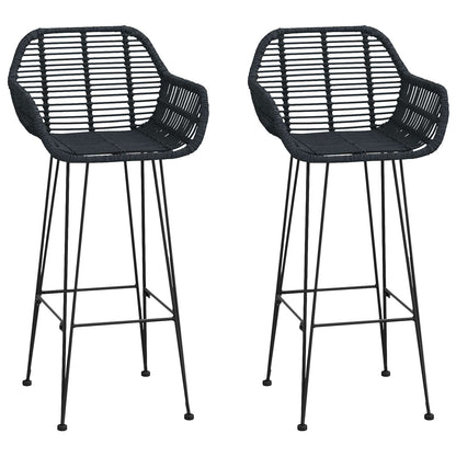 Silla De Bar 2 Uds. Ratan E Hierro