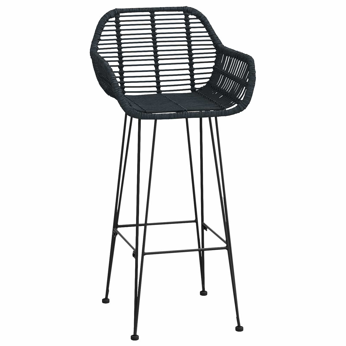 Silla De Bar 2 Uds. Ratan E Hierro