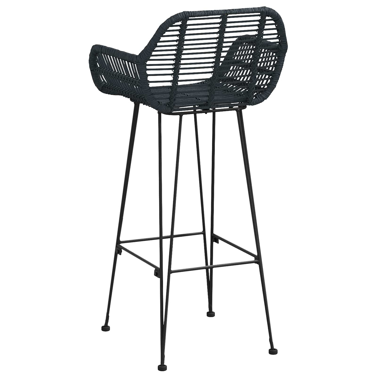 Silla De Bar 2 Uds. Ratan E Hierro
