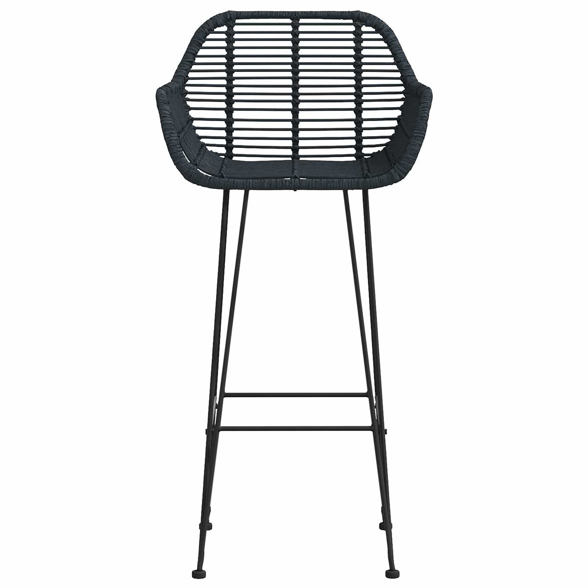 Silla De Bar 2 Uds. Ratan E Hierro