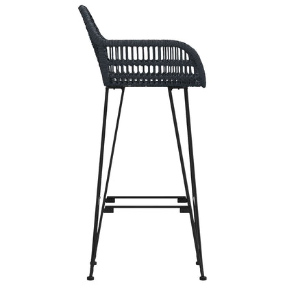Silla De Bar 2 Uds. Ratan E Hierro