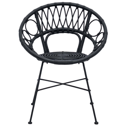 Silla De Comedor 2 Uds. Ratan E Hierro 54 X 65 X 82 Cm