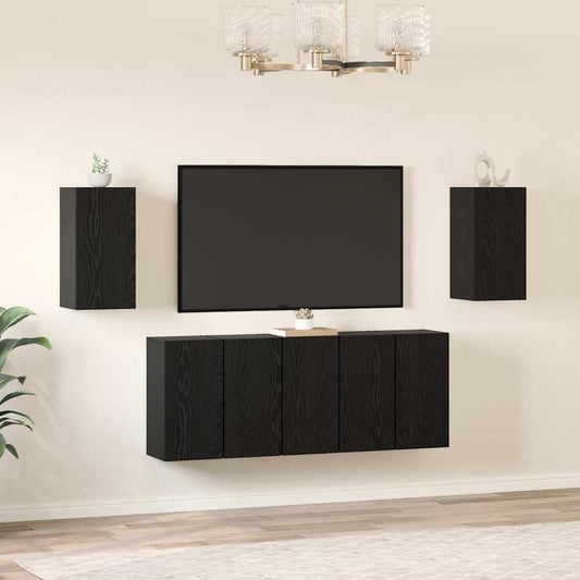 Conjunto De Mueble De Tv 7 Pcs 30,5 X 30 X 60 Cm