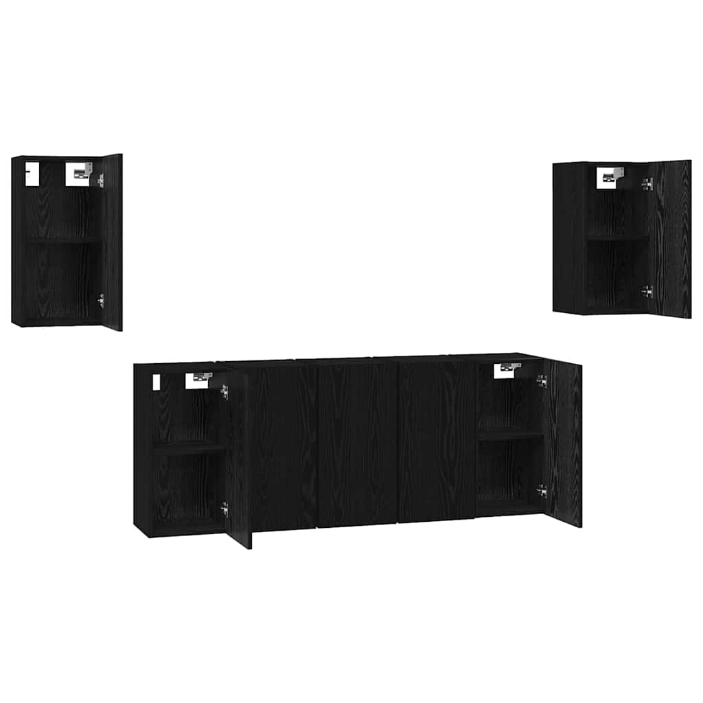 Conjunto De Mueble De Tv 7 Pcs 30,5 X 30 X 60 Cm