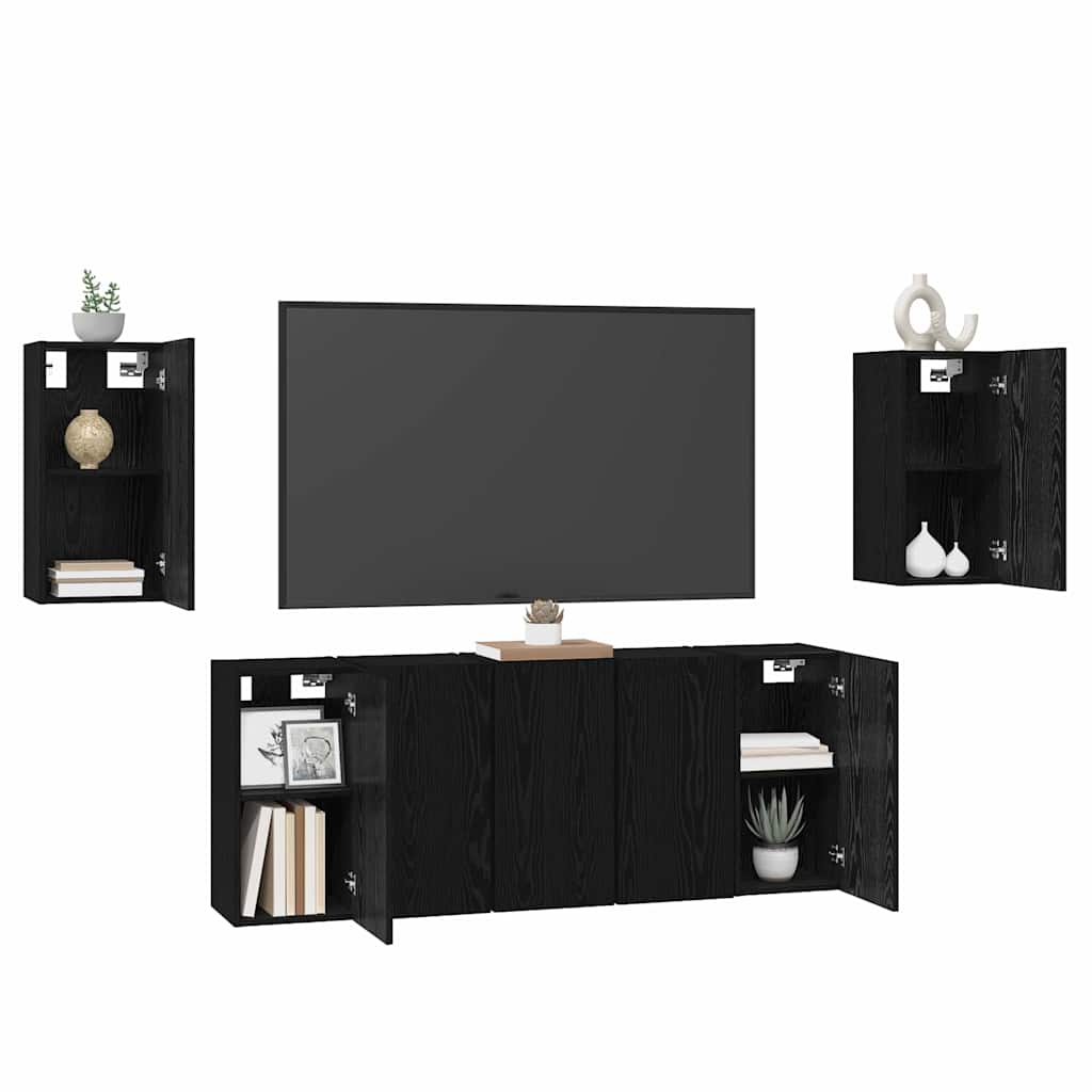 Conjunto De Mueble De Tv 7 Pcs 30,5 X 30 X 60 Cm
