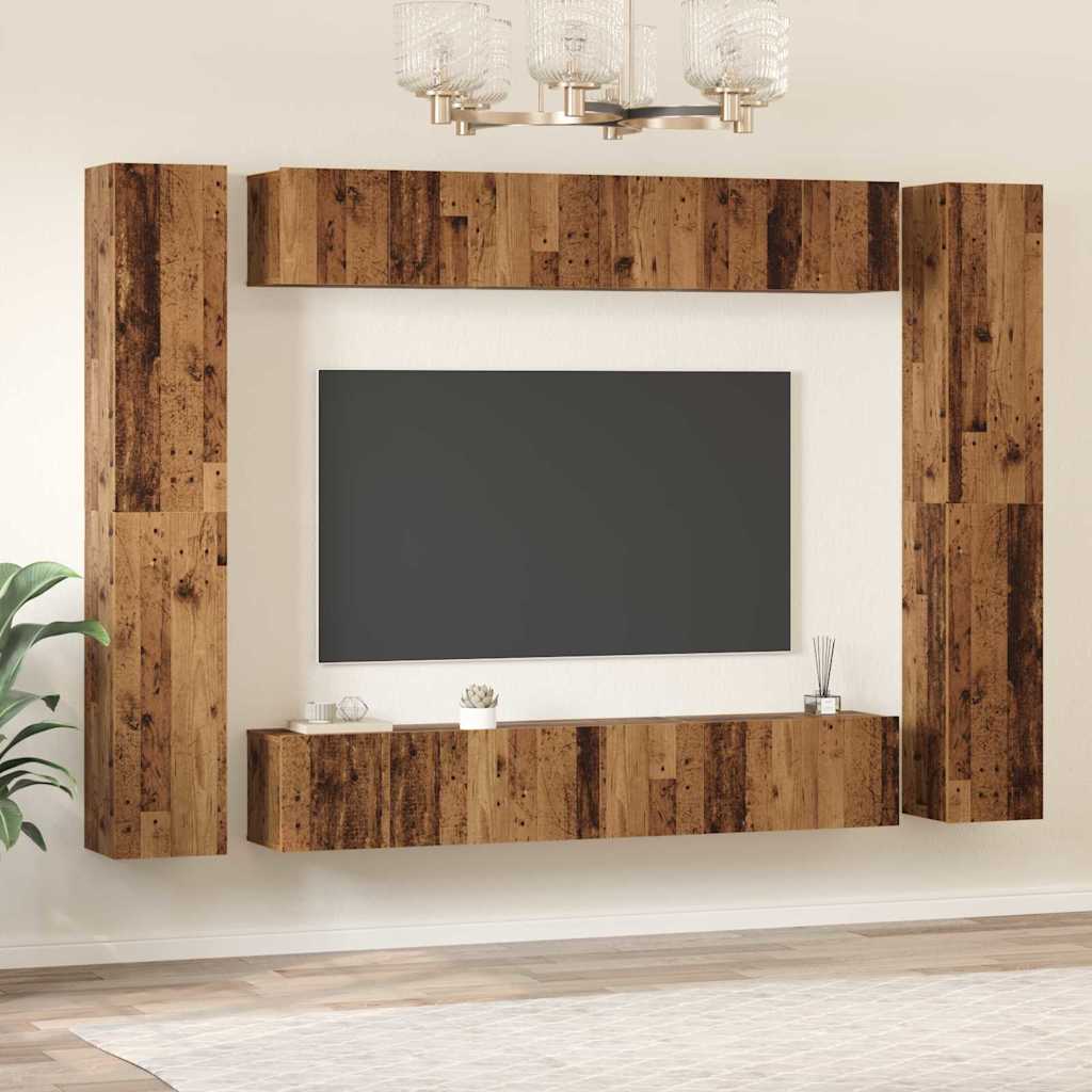 Conjunto De Mueble De Tv 10 Pcs