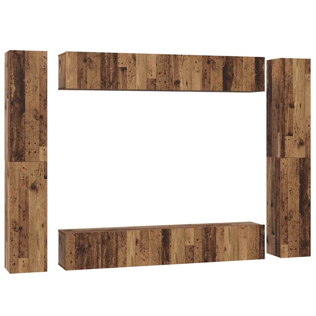 Conjunto De Mueble De Tv 10 Pcs