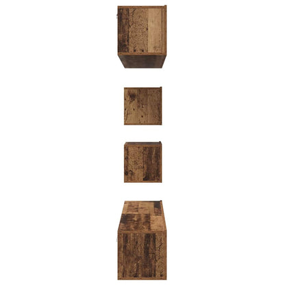 Conjunto De Mueble De Tv Montaje En La Pared 6 Pcs