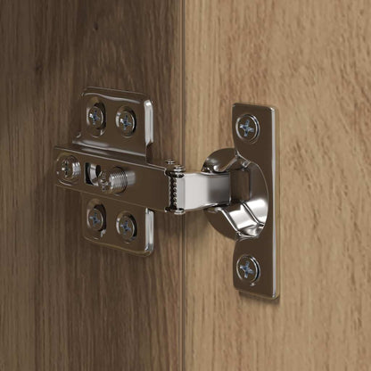 Mueble De Tv De Pared Montaje En La Pared 4 Pcs Roble Artesanal
