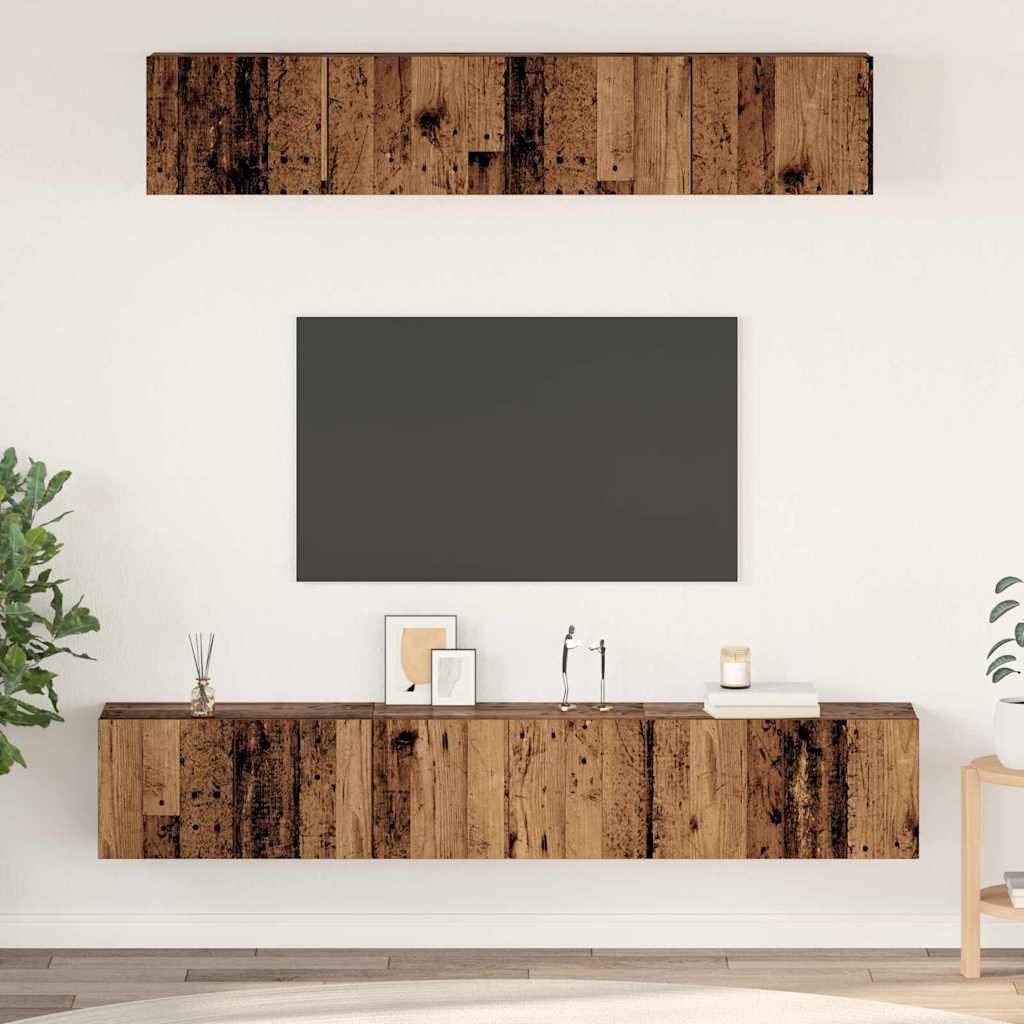 Conjunto De Mueble De Tv 5 Pcs