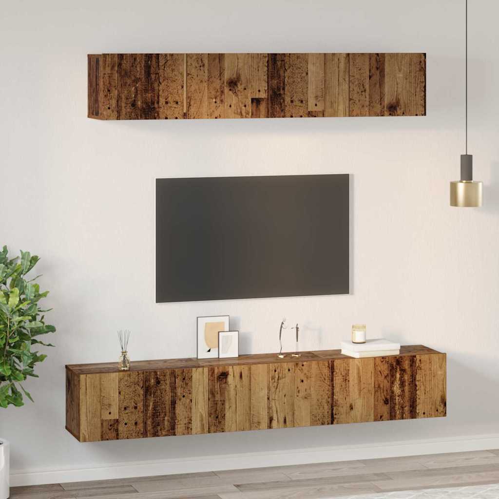 Conjunto De Mueble De Tv 5 Pcs