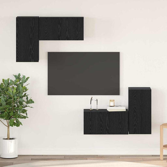 Conjunto De Mueble De Tv Madera De Ingeniería