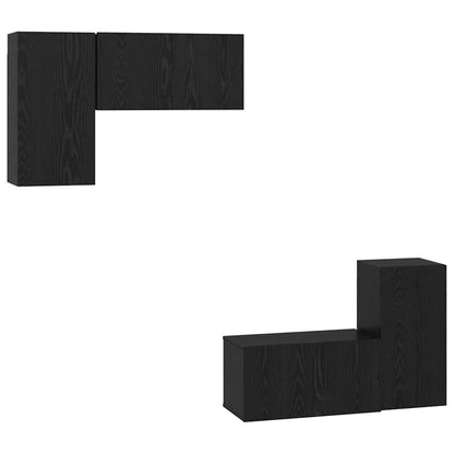 Conjunto De Mueble De Tv Madera De Ingeniería