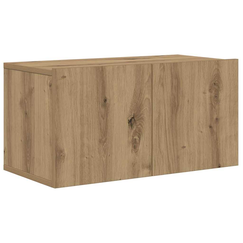 Conjunto De Mueble De Tv Con Cajón 4 Pcs Roble Artesanal