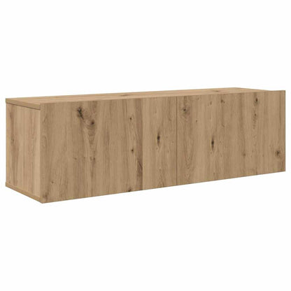 Conjunto De Mueble De Tv Con Cajón 4 Pcs Roble Artesanal