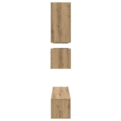 Conjunto De Mueble De Tv 8 Pcs Roble Artesanal