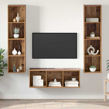 Conjunto De Mueble De Tv 3 Pcs Roble Artesanal