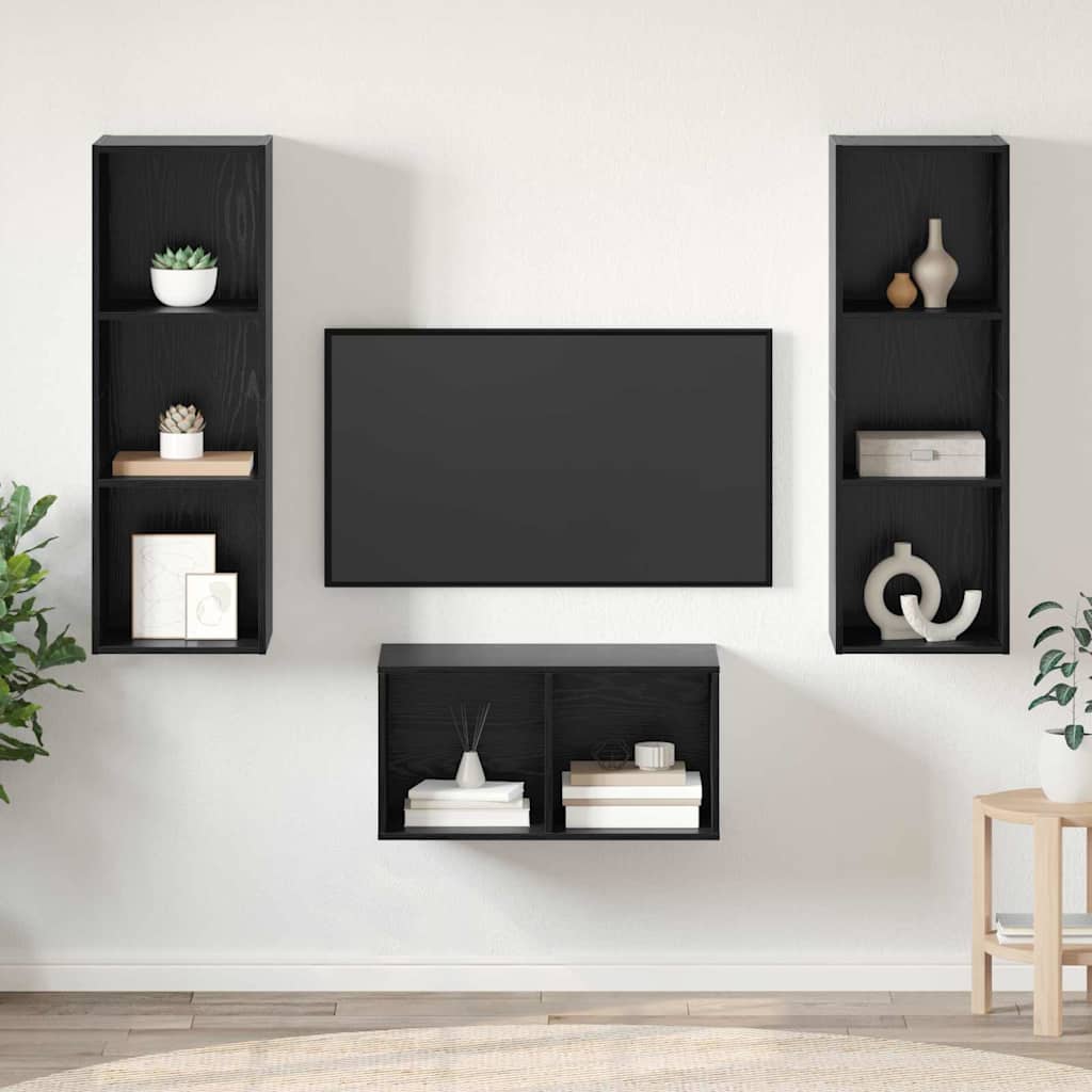 Conjunto De Mueble De Tv 37 X 37 X 107 Cm