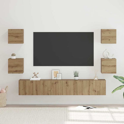 Conjunto De Mueble De Tv 7 Pcs