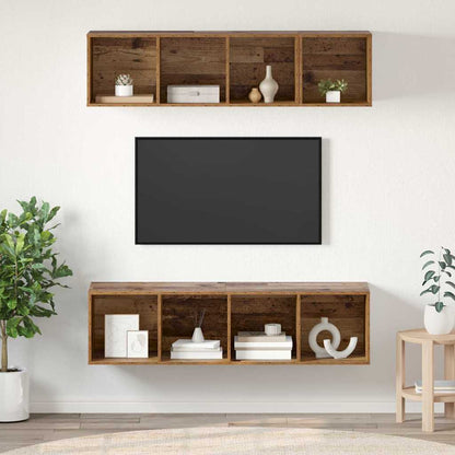 Conjunto De Mueble De Tv 3 Pcs Roble Artesanal