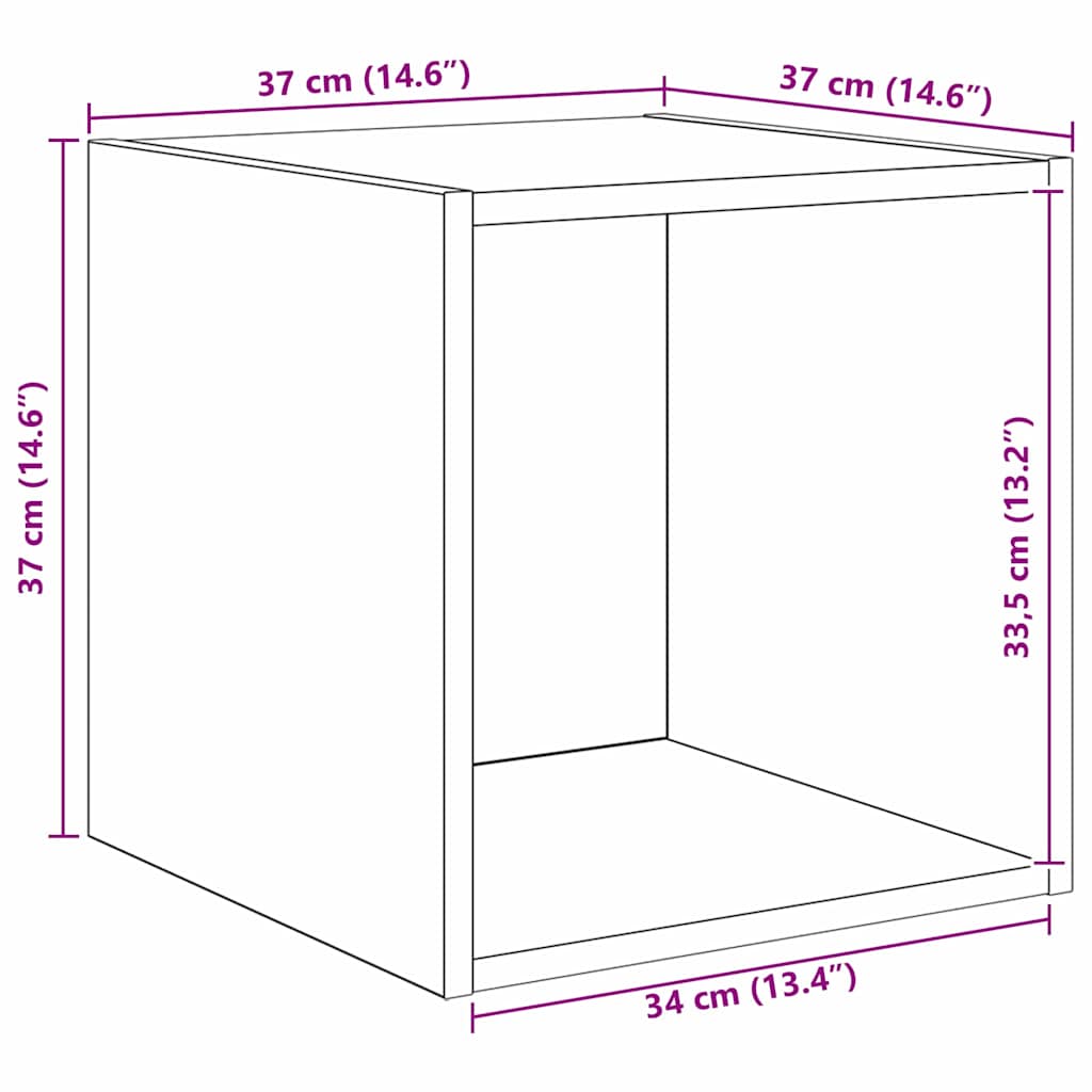 Conjunto De Mueble De Tv 4 Pcs Roble Artesanal