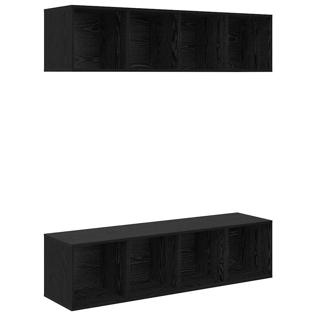 Conjunto De Mueble De Tv 2 Pcs 37 X 37 X 142,5 Cm