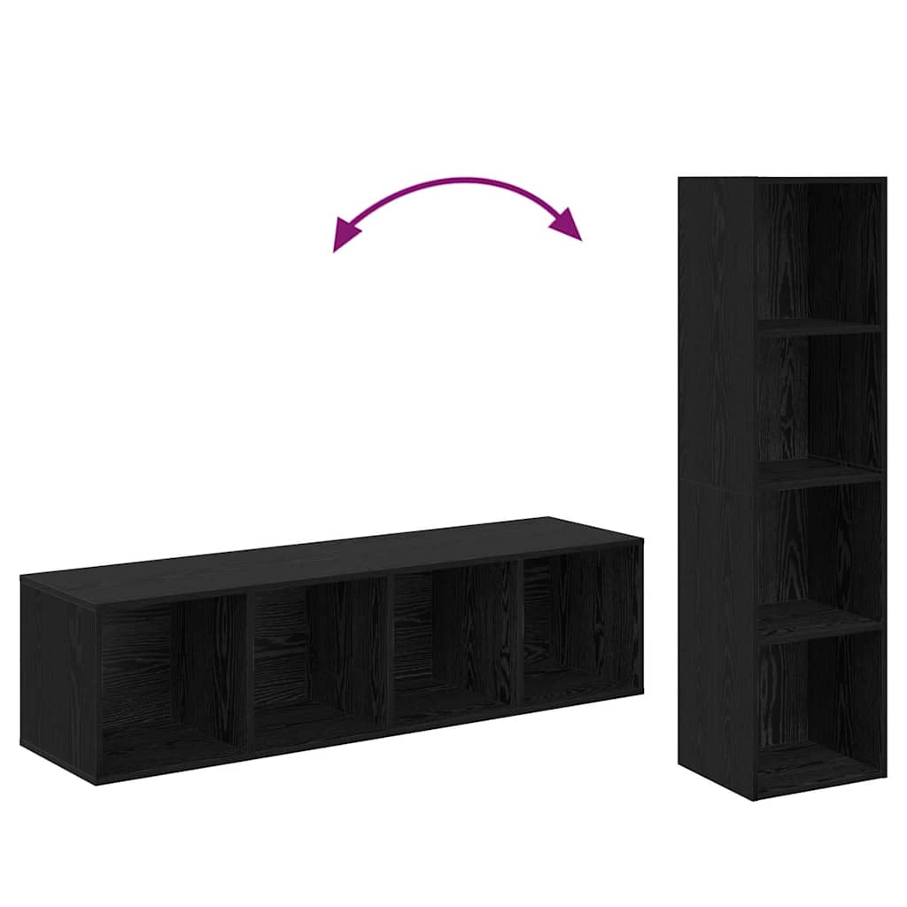 Conjunto De Mueble De Tv 2 Pcs 37 X 37 X 142,5 Cm