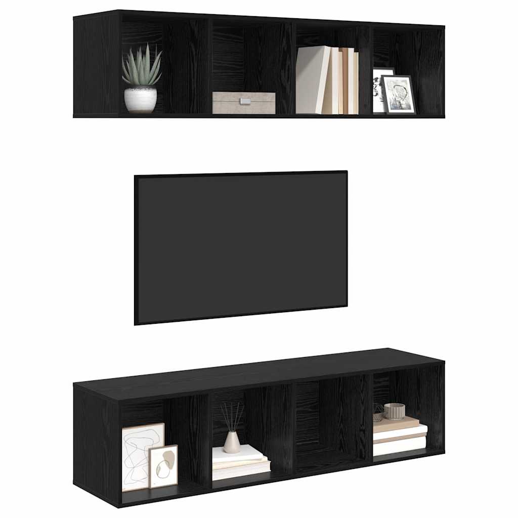 Conjunto De Mueble De Tv 2 Pcs 37 X 37 X 142,5 Cm