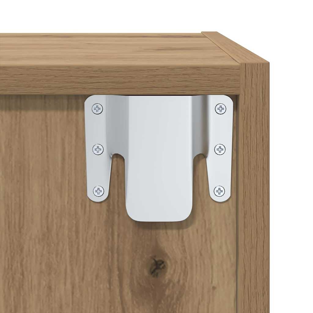 Conjunto De Mueble De Tv 2 Pcs Marrón 37 X 37 X 142,5 Cm