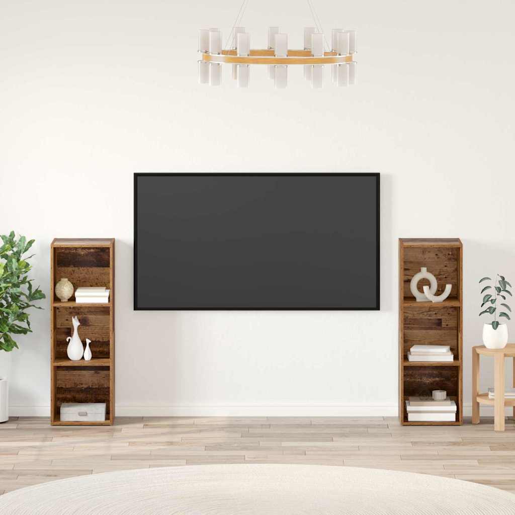 Conjunto De Mueble De Tv 2 Pcs Roble Artesanal 37 X 35 X