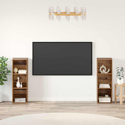 Conjunto De Mueble De Tv 2 Pcs Roble Artesanal 37 X 35 X