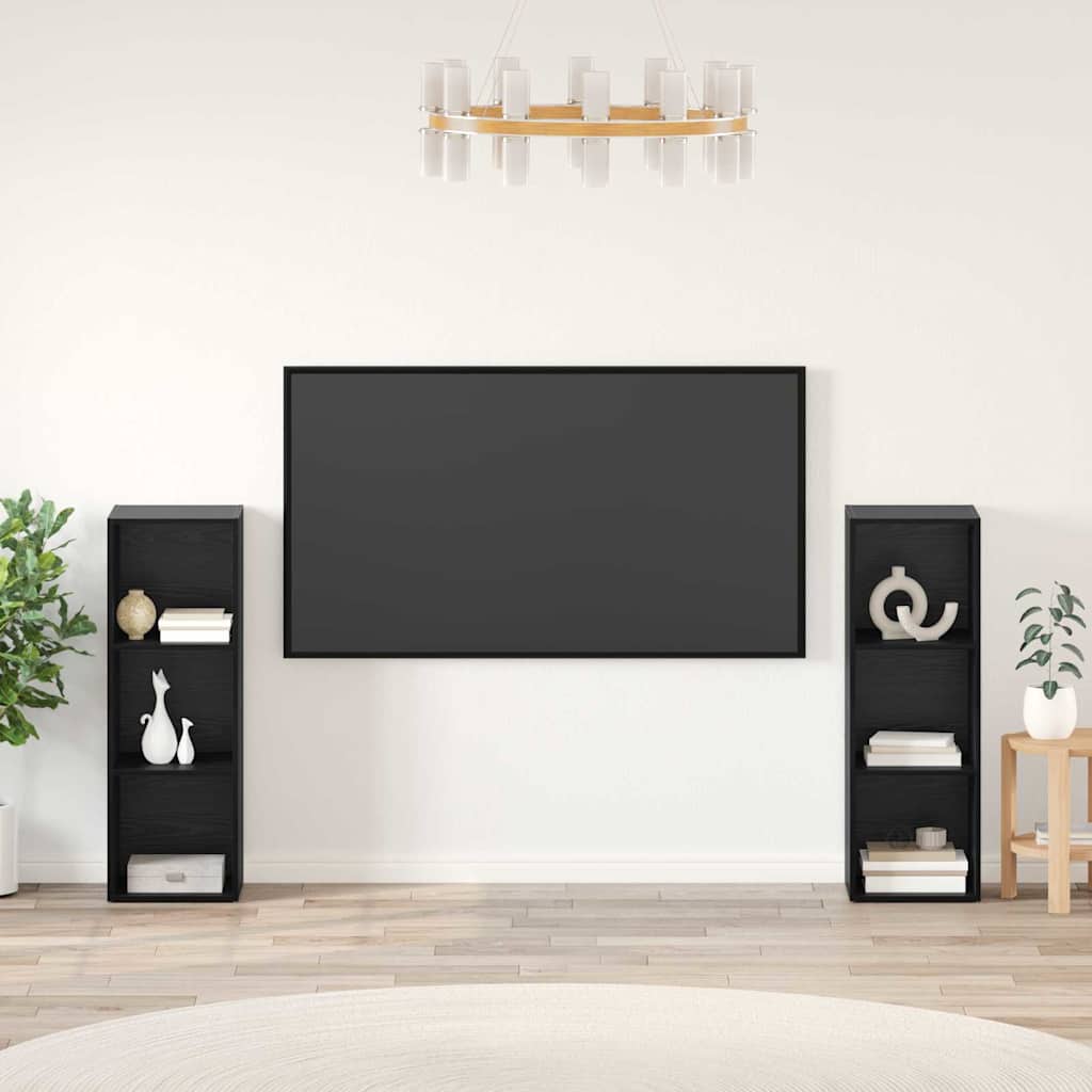 Conjunto De Mueble De Tv 2 Pcs Roble Artesanal 37 X 35 X