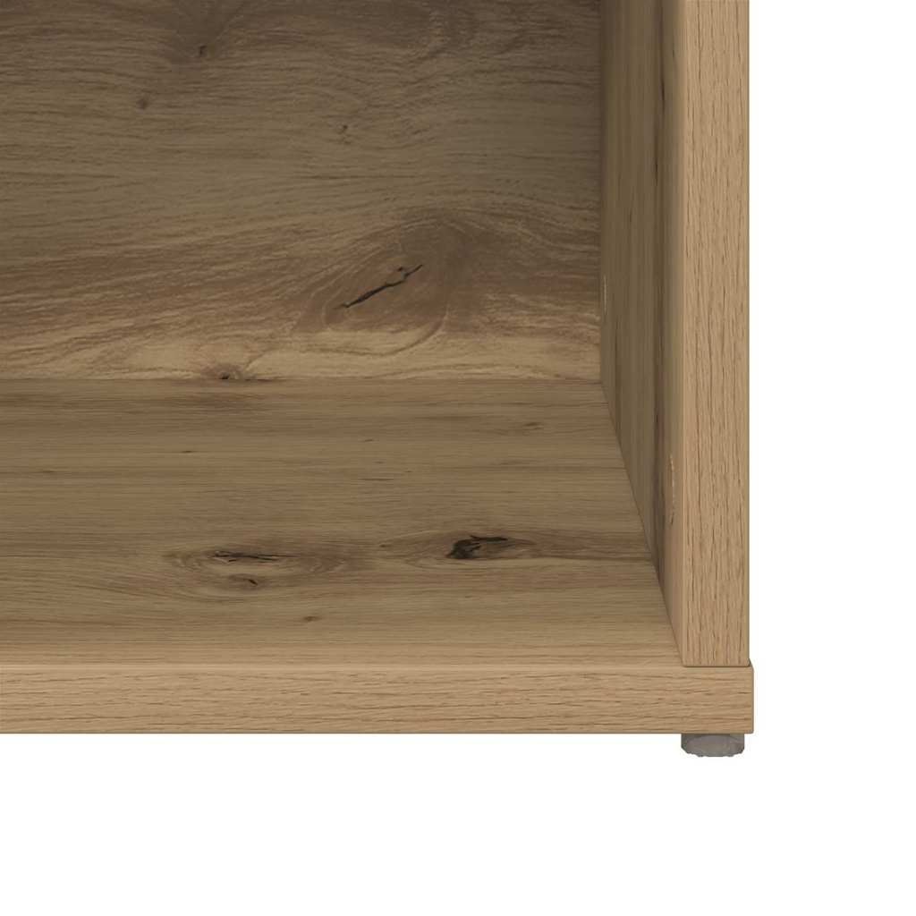 Conjunto De Mueble De Tv 2 Pcs Roble Artesanal 37 X 35 X 107Cm