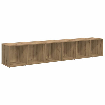 Conjunto De Mueble De Tv 2 Pcs Roble Artesanal 37 X 35 X 107Cm