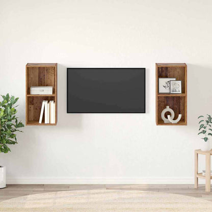 Conjunto De Mueble De Tv 2 Pcs 37 X 37 X 72 Cm