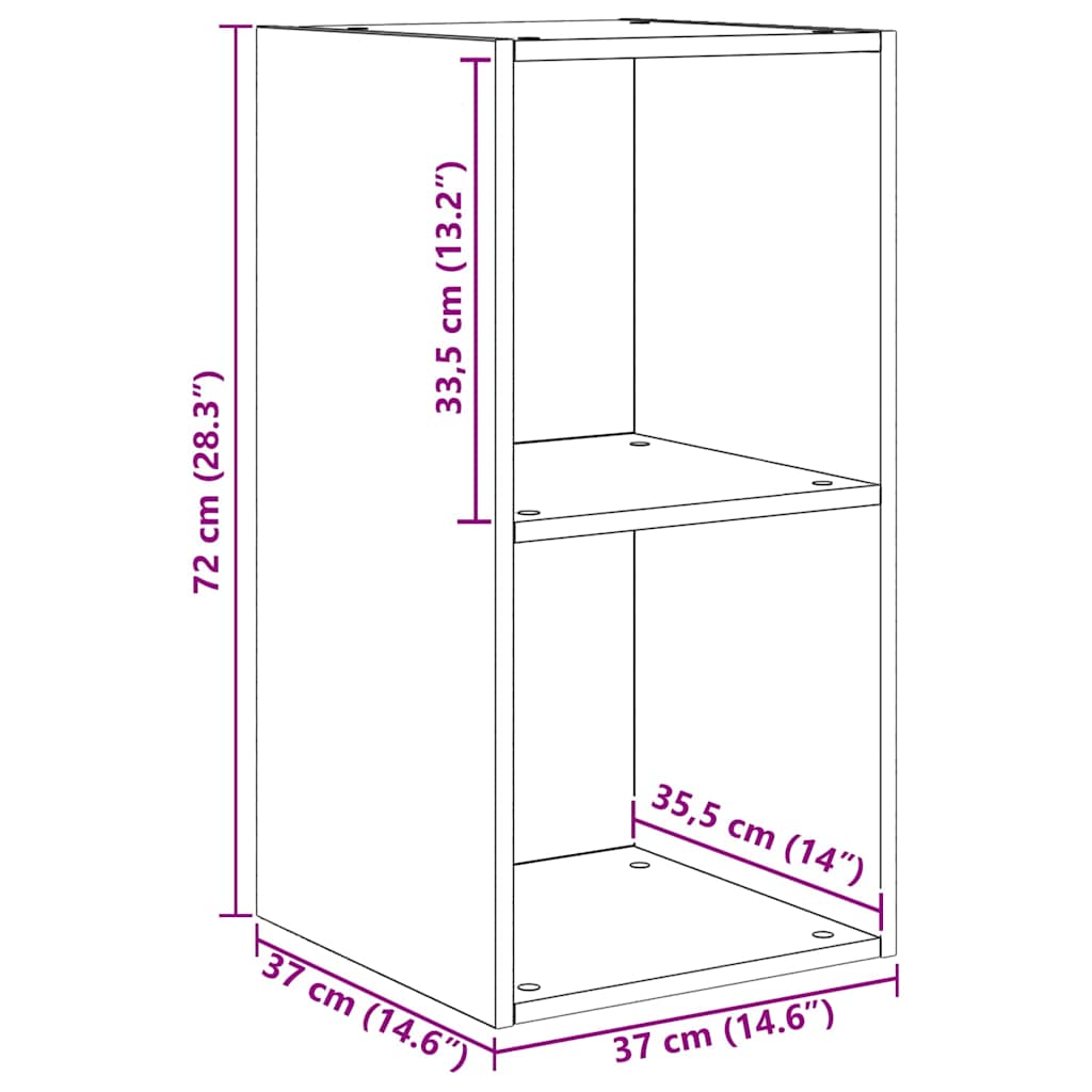 Conjunto De Mueble De Tv 2 Pcs 37 X 37 X 72 Cm
